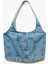 Halter Yaka Düğmeli Dar Kesim Kolsuz Crop Denim Üst 4