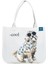 Canvas Çanta-Cool Köpek / Doğal Bej Canvas Kumaş Emprime Baskı 2