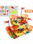 Montessori Ahşap Yapbozlar El Kapma Tahtaları Oyuncaklar Tangram Yapboz Bebek Eğitici Oyuncaklar Karikatür Araç Hayvanlar Meyve 3D Bulmacalar (Yurt Dışından) 4
