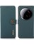 Khazneh Xiaomi 15 Ultra Kılıf Hakiki Inek Deri Cüzdan Telefon Kapağı-Yeşil (Yurt Dışından) 1