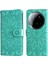 Xiaomi 15 Ultra Kılıf Ayçiçeği Baskılı Deri Cüzdan Telefon Kapağı-Yeşil (Yurt Dışından) 1