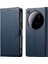 Xiaomi 15 Ultra Standlı Kılıf Litchi Doku Deri Cüzdan Telefon Kapağı Manyetik Snap-Koyu Mavi Için (Yurt Dışından) 1