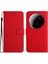 Xiaomi 15 Ultra Telefon Kılıfı Cüzdan Baskı Pu Deri Flip Folyo Kapak-Kırmızı (Yurt Dışından) 1