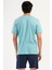 Erkek Kısa Kol Mint Şortlu Pijama Takım %100 Pamuk C1T3N1O504 4