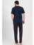 Erkek Kısa Kol Lacivert Pijama Takım C9T1N1O804 4