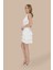 Tokalı Cut Out Katlı Mini Elbise 2