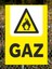 Gaz Uyarı Tabela Levhası 24X34 cm Polikarbon 1