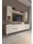 %100 Mdf Tv Ünitesi Raflı Dolaplı Kapaklı 2
