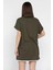 Kol Katlamalı Bisiklet Yaka Kadın Uzun Tişört (M-L-Xl Uyumludur) P-00016852 3