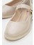 Kadın Günlük Ayakkabı Bej Rugan 3