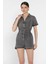 Kol Katlamalı Bel Bağcıklı Jean Kot Tulum P-00016627 2