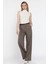Kadın Kemerli Bol Paça Pantolon P-00016619 2
