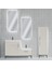 Lotus Lake Kapaklı Boy Dolaplı Mdf Banyo Dolabı 115 cm Krem 2