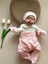 Pembe Hastane Çıkışı Set (Body, Pantolon, Bere, Eldiven) 1