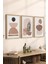 3 Parça Ahşap Çerçeve Görünümlü Mdf Poster Tablo Seti - Set 50 1