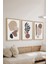 3 Parça Ahşap Çerçeve Görünümlü Mdf Poster Tablo Seti - Set 67 1