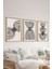 3 Parça Ahşap Çerçeve Görünümlü Mdf Poster Tablo Seti - Set 72 1
