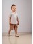 Bebek Çocuk Pamuklu Şortlu Rahat Takım Trend Moda Kız-Erkek Bebek Çocuk Alt Üst Takım 2