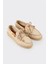 Bej Deri Kadın Günlük Ayakkabı 2
