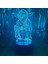 Sevimli Star Wars Bebek Jedi Ustası Yoda Anime Karakter 3D LED Optik Illüzyon Uzaktan Kumandalı Uyku 7 Renk Yatak Odası U Masa Lambası Çocuklar Doğum Günü Yılbaşı Hediyeleri Erk (Yurt Dışından) 1