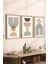 3 Parça Ahşap Çerçeve Görünümlü Mdf Poster Tablo Seti - Set 86 1