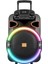MD-80KP 40W 7.4W 3600mAh Bataryalı Siyah 1 UHF UV Mikrofonlu USB/BT/TF/TWS/AUX 9V 2A Adaptörlü Toplantı-Parti Hoparlörü 2