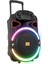 MD-80KP 40W 7.4W 3600mAh Bataryalı Siyah 1 UHF UV Mikrofonlu USB/BT/TF/TWS/AUX 9V 2A Adaptörlü Toplantı-Parti Hoparlörü 3