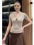 Gül Detaylı V Yaka Kadın Bluz P-00016474 1