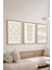 3 Parça Ahşap Çerçeve Görünümlü Mdf Poster Tablo Seti - Set 31 1