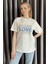 Love Taşlı Bisiklet Yaka Kadın Tişört P-00016715 2