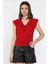 Omuz Vatkalı Drapeli Kadın Bluz P-00014943 2