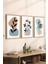3 Parça Ahşap Çerçeve Görünümlü Mdf Poster Tablo Seti - Set 97 1