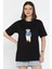 Bisiklet Yaka Aplikeli Kadın Tişört P-00016707 1