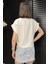Kadın Ön Bağlamalı Duble Kol Keten Gömlek P-00016703 4