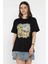 Baskılı Taş Detaylı Kadın Tişört P-00016700 2