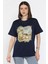 Baskılı Taş Detaylı Kadın Tişört P-00016700 1