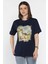 Baskılı Taş Detaylı Kadın Tişört P-00016700 2
