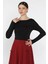 Kadın Sırt Dekolteli Alttan Çıtçıtlı Bodysuit P-00016033 2