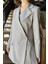 Yan Yırtmaçlı Astarlı Kadın Blazer Ceket P-00015859 5