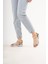 Kadın Çapraz Bant Günlük Sandalet SS001-0159 Bej 3