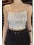 Kadın Ip Askılı Pul Işlemeli Crop Top Bluz P-00016479 4