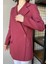 Yan Yırtmaçlı Astarlı Kadın Blazer Ceket P-00015859 4