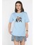 Baskılı Taşlı Kadın Tişört P-00016692 2