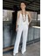 Ip Askılı Keten Bluz Pantolon Ikili Takım P-00016309 1