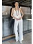 Ip Askılı Keten Bluz Pantolon Ikili Takım P-00016309 2