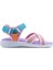 Kadın Çapraz Bant Günlük Sandalet SS001-0159 Pembe-Mavi 2