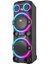 Bykalite MD-104KP 200W 12V 14000MAH Bataryalı Siyah 1 Uhf Uv Mikrofonlu Usb/bt/tf/tws/aux Rgb 220V Kablolu Gitar Girişli P 1