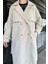 Kadın Bel Kuşaklı Yırtmaçlı Oversize Trençkot P-00016316 4