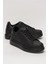 Unisex Yüksek Taban Günlük Spor Sneaker Ayakkabı Siyah 2
