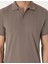 Erkek Koyu Vizon Slim Fit Polo Yaka Tişört 50310233-VR241 6
